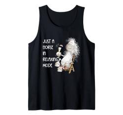 Chillendes Pferd Mit lustigem Pferde Spruch Tank Top von MODARTIS