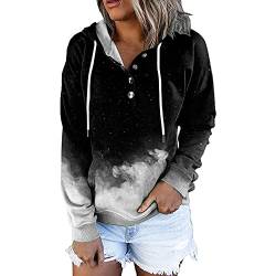 MODSGUE Damen Kapuzenpullover Langarm Sweatshirt Oversized Hoodie Sportlich Pullover Retro 90er Oberbekleidung Hip Hop Sweatshirtjacke von MODSGUE