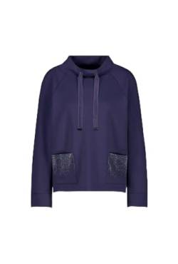 MONARI - Damen Langarm Sweatshirt mit geschmückten Taschen (807680), Größe:42, Farbe:Midnight (862) von MONARI