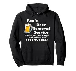 Ben's Beer Removal Service Lustiger Knebel für Herren, lustige Neuheit Pullover Hoodie von MPL Funny Beer Tees