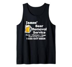 James 's Beer Removal Service Lustiger Gag Herren Spaß Neuheit Tank Top von MPL Funny Beer Tees