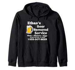 Lustiger Ethan's Beer Removal Service Gag Mens Fun Novelty Kapuzenjacke von MPL Funny Beer Tees