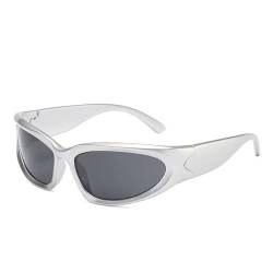 MQLSAERI 1 Stück Sport Sonnenbrille, Wrap-Around-Sonnenbrille für Herren Sonnenbrillen Fahrradbrille Herren Verspiegelt mit UV400-Schutz, Sunglasses Woman Man, Vintage Sonnenbrille Herren Damen von MQLSAERI