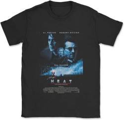 Men's Movie Heat Al Pacino Robert De NIRO Movie T Shirt Black von MRUDM