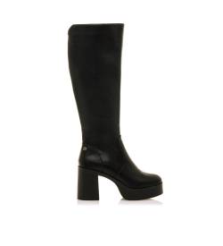 MTNG für Damen. 53580 Stiefel Sixties Schwarz (37), Stoff, 5 bis 8 cm, Reißverschluss, Lässig von MTNG