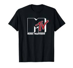 MTV Music Television Transparent White Outline Red Check T-Shirt von MTV