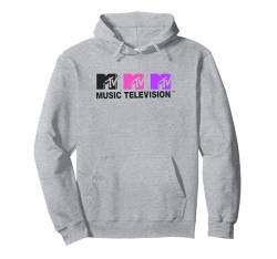 MTV Music Television Vintage 80's Black Pink & Purple Logos Pullover Hoodie von MTV