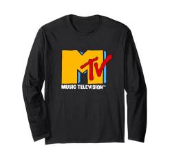 MTV Retro Eighties Neon Primary Color Pop Art Logo Langarmshirt von MTV