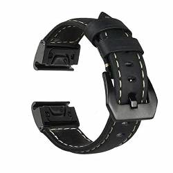 MURVE 26/22/20 mm Smartwatch-Armband für Garmin Fenix 7S 7 7X 6 6S 6X Pro 5 5X 5S Plus 3HR Enduro Lederband Schnellverschluss Handgelenkbänder, 26mm Fenix 5X 5XPlus, Achat von MURVE