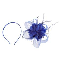 MUSISALY Brautparty-Tiara hochzeit haarschmuck federkopfschmuck britische hochzeit ausgefallene Hüte Stirnbänder Stirnband frauen kopfschmuck Fascinator-Kopfschmuck für die Braut von MUSISALY