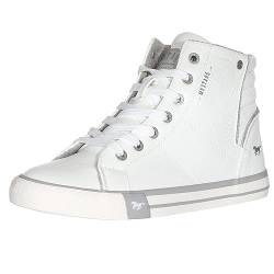 MUSTANG Damen Schuhe High Top Sneaker 1146-526-1 Weiß 40 von MUSTANG