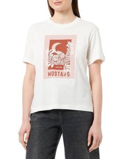 MUSTANG Damen Style Alina C Print T-Shirt, Whisper White 2013, Medium von MUSTANG