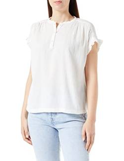 MUSTANG Damen Style ELSA Ruffle Blouse Bluse, Whisper White 2013, 42 von MUSTANG