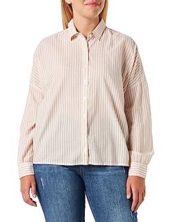 MUSTANG Damen Style Emma Summer Bluse, 2312_Japan_Stripe_Lark 12437, 44 von MUSTANG