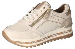 Mustang Damen 1364-301 Sneaker, Ivory, 36 EU von MUSTANG