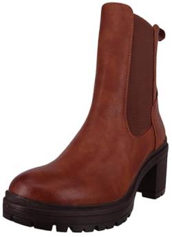 Mustang Damen 1409-511 Chelsea Stiefelette, Cognac, 36 EU von MUSTANG