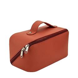 Damen-Make-up-Tasche Damen-Handkosmetiktasche, Waschraum-Organizer-Tasche (Farbe : Orange, Size : 11x23.5x11cm) von MXMZSRTH