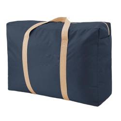 Weekender Bag Große Kapazität, Faltbare Gepäcktasche, Unisex, verdickendes Oxford-Stoff, Reise-Seesäcke, robuste Umzugs-Aufbewahrungstasche Duffel-Reisetasche (Color : L Blue) von MZPOZB