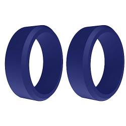 Macejczyk 2PCS Beliebte Männer Frauen Silikon Coole Ringe Silikon Ehering Umwelt Outdoor Sport Ring 8mm 10 von Macejczyk