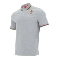 Poloshirt aus Baumwollpikee Pays de galles rugby 2020/21 von Macron