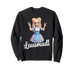 Lausmadl Shirt Kinder Ersatz Tracht Damen Dirndel Kostüm Sweatshirt von Mädchen Trachtenshirt bayrisches Madl Bluse