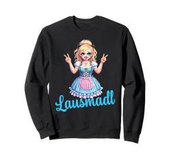 Lausmadl Shirt Kinder Ersatz Tracht Damen Dirndel Kostüm Sweatshirt von Mädchen Trachtenshirt bayrisches Madl Bluse