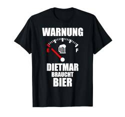 DIETMAR TShirt Name Vorname Spruch Bier Biertrinker T-Shirt von Männer Geschenk mit Name Vorname für Biertrinker