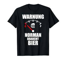 NORMAN TShirt Name Vorname Spruch Bier Biertrinker T-Shirt von Männer Geschenk mit Name Vorname für Biertrinker