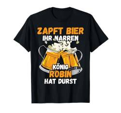 ROBIN TShirt Name Vorname Biertrinker Bier Spruch T-Shirt von Männer Geschenk mit Name Vorname für Biertrinker