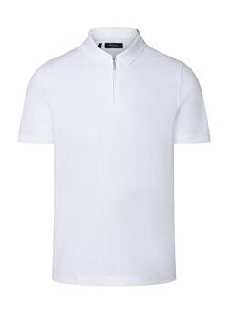 Maerz Herren Poloshirt Zip Polohemd, Pure White, Regular von Maerz