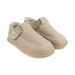 Magical Shoes Kinderschuhe Mädchen Jungen, Leder Schuhe gesund, Kinderhausschuhe rutschfest, Sommerschuhe Jungs, Barefoot Kid, Gr. 23, Beige, Lulu von Magical Shoes