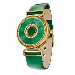 Magneto Watch Bella Gold Green Armbanduhr für Frauen von Magneto Watch