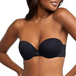 Maidenform Damen Dreamwire Multi Underwire, Strapless 6-Way Convertible Bra BH, Undurchsichtige, Schwarz, 80C von Maidenform