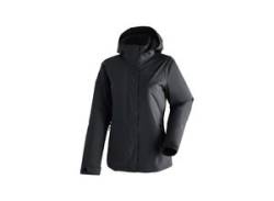 Outdoorjacke MAIER SPORTS "Metor Therm Rec W" Gr. 48, schwarz Damen Jacken Wanderjacke, atmungsaktiv und wasserdicht, wattierte Regenjacke mit Kapuze von Maier Sports