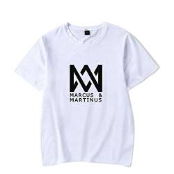 Marcus and Martinus Unisex T-Shirt Print Sommer Twins Sänger Casual Kurzarm Damen/Herren Kleidung von Maisley