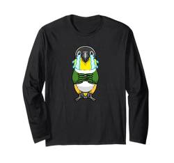 Schwarzköpfige Caique Exotische Vogel Papageienliebhaber Langarmshirt von Malcaiqueluveve