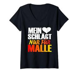 Damen Verliebt Warum ich single bin Malle verliebt Ich bin single T-Shirt mit V-Ausschnitt von Malle kostüm Malle accessoires Liebe humor strand