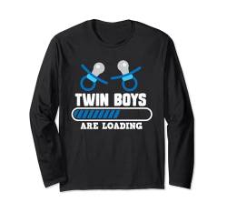 Zwillingsmama TWIN BOYS ARE LOADING Werdende Zwillingsmama Langarmshirt von Mama Zwillinge Geschenk Geburt Zwillinge Schwanger