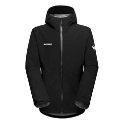 Mammut Herren Wanderjacke Outdoorjacke Hardshelljacke Linard Guide HS Hooded, Farbe:Schwarz, Artikel:-0001 Black, Größe:L von Mammut