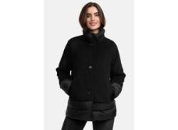 Winterjacke MANISA Gr. 44, schwarz Damen Jacken mit modischen Materialmix und Wolle von Manisa