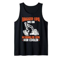 Herren Lustiges Bagger Opa Vatertag Tank Top von Mann Baggerfahrer Spruch