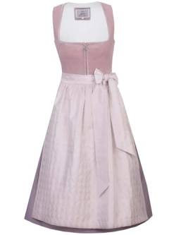 Marjo Dirndl Marilena 70cm Länge Puder rosa | Midi-Dirndl mit Reißverschluss | Damen Gr 34 von MarJo Glorious Collection