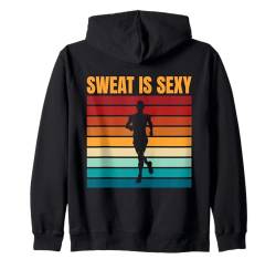 Laufen Run Sweat Is Sexy Marathonläufer Kapuzenjacke von Marathon Läufer Geschenkidee Für Ausdauersportler