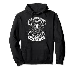 Marathonläufer Never Underestimate An Old Man Laufen Pullover Hoodie von Marathon Läufer Laufgeschenke Für Männer Frauen