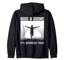 Marathonläufer Rise & Shin Running Kapuzenjacke von Running Gifts for Men and Marathoner Clothing