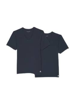 Marc O´Polo Men Essentials 2-Pack V-Neck Shirt, Blue von Marc O'Polo