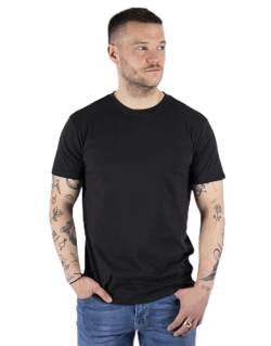 Marcus Roxy Herren T-Shirts 3-Pack 3XL | Tshirt Herren in Figurbetonter Passform und strapazierfähige Qualität | T-Shirts für Herren mit Rundhalsausschnitt | Schwarzes Tshirt Herren im 100% Baumwolle von Marcus