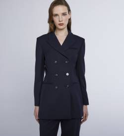 Marella für Damen. 2423046032200 Jacke Approdo navy (44), Lässig, Party, Klassisch, Polyester, Marine von Marella