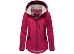 Softshelljacke MARIKOO "Mount-Cho-Oyu" Gr. M, pink (fuchsia), Damen, Obermaterial: 95% Polyester, 5% Elasthan, Futter: 100% Polyester, Ärmelfutter: 100% Polyester, Jacken, mit abnehmbarer Kapuze von Marikoo