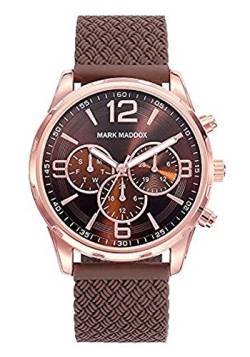 Mark Maddox Herren Multi Zifferblatt Quarz Uhr mit Gummi Armband HC6018-45 von Mark Maddox